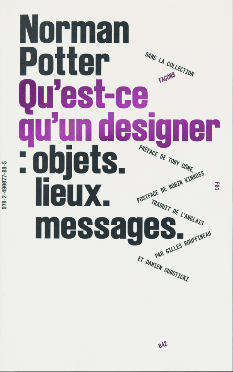 *Qu'est-ce qu'un designer*, Norman Potter